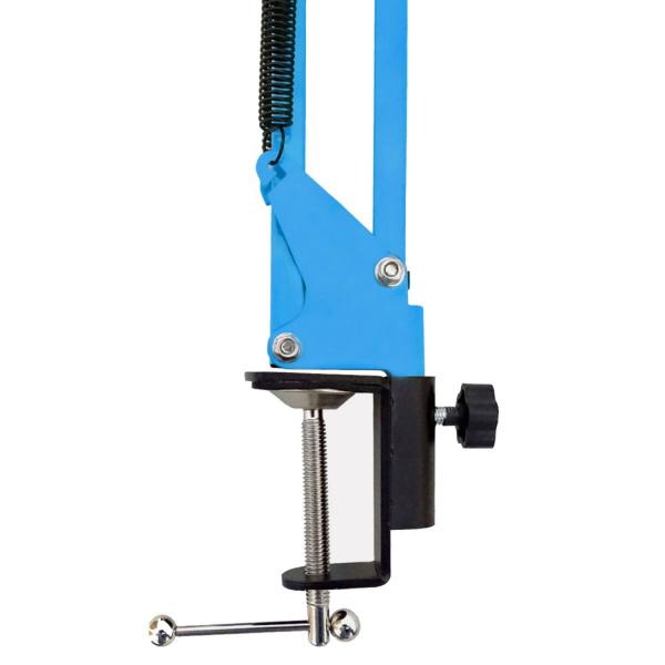 keepdrum NB35 BL Blau Gelenkarm Mikrofonstativ mit Mikrofonkabel