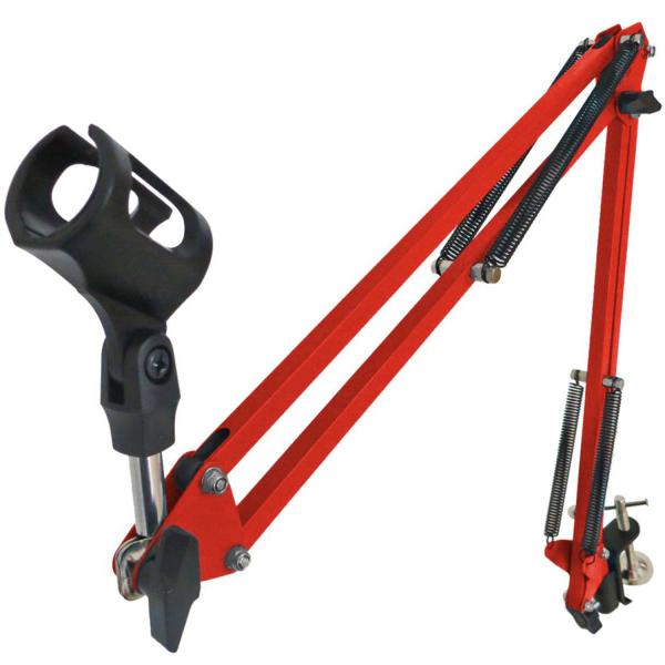 keepdrum NB35 RD Rot Gelenkarm mit MS089SV Mikrofon Spinne