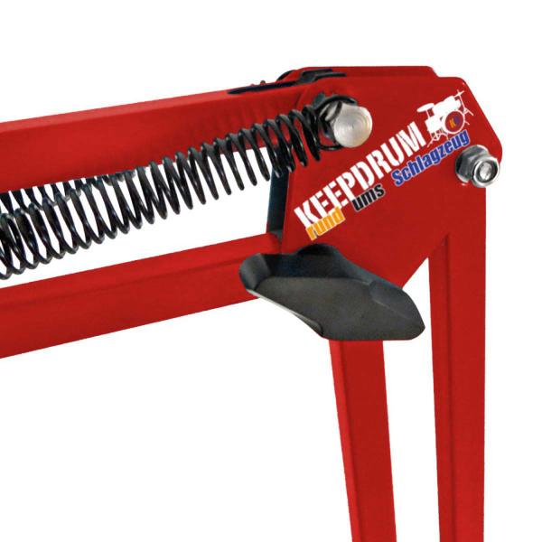 keepdrum NB35 RD Rot Gelenkarm mit MS089SV Mikrofon Spinne
