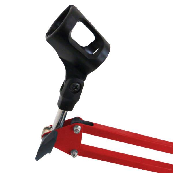 keepdrum NB35 RD Rot Gelenkarm mit MS089SV Mikrofon Spinne