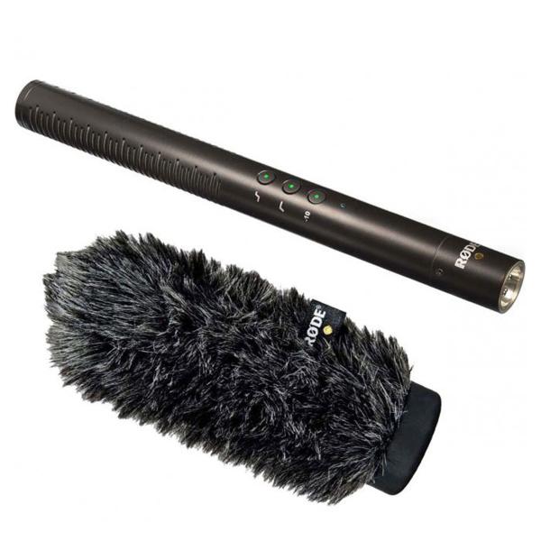 Rode NTG-4+ Richtmikrofon mit WS6 Fell-Windschutz