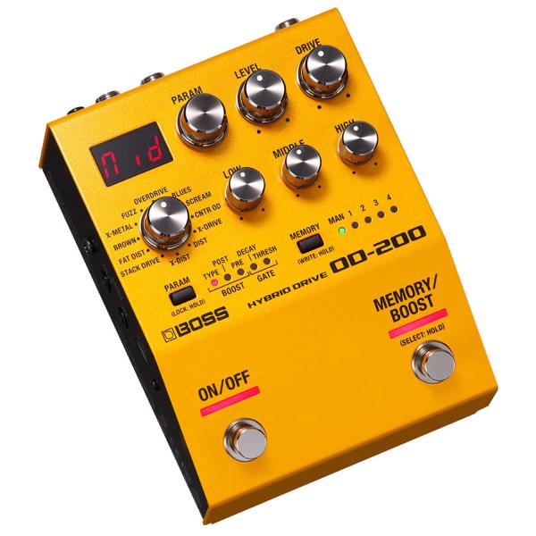 Boss OD-200 Hybrid Multi-Effektgerät mit Netzteil