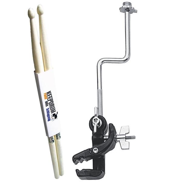 Dixon PA-HMM-SP Mikrofon-Halterung mit Schlagzeugstöcken