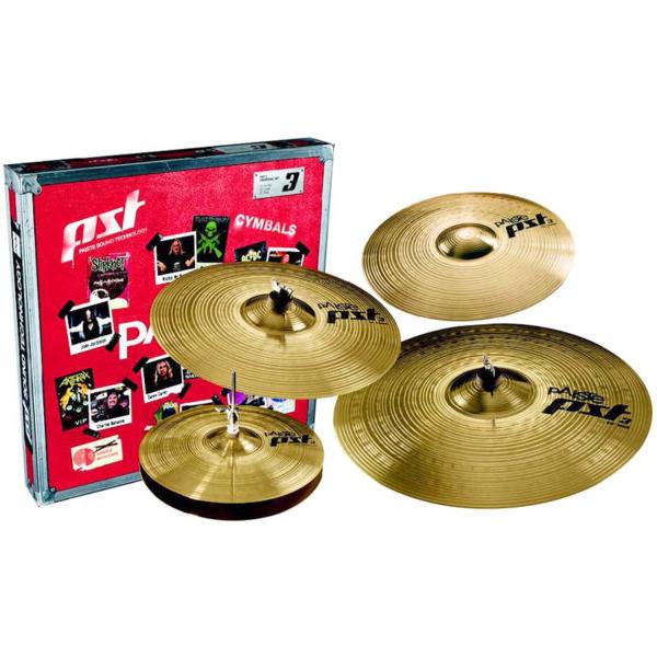 Paiste PST3 Beckenset 14-16-20 mit 14Cr und Sticks