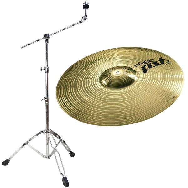 Paiste PST3 16 Crash Becken mit Beckenständer