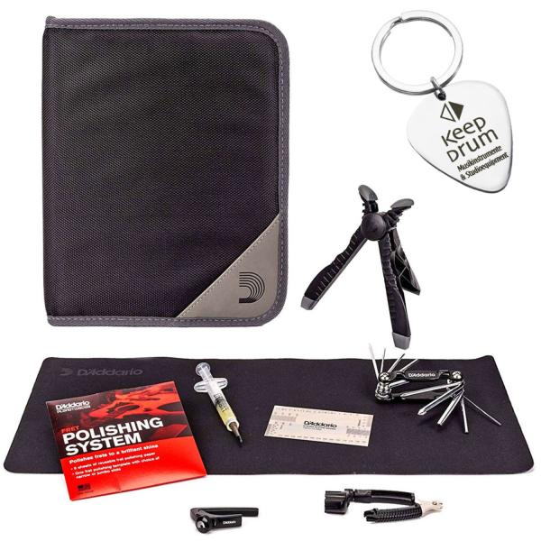 Daddario PW-EGMK-01  Pflege -Werkzeug - Set mit   Plektrum