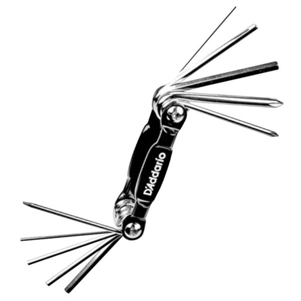 Daddario PW-GBMT-01 Werkzeug für Gitarre und Bass mit Saitenkurbel