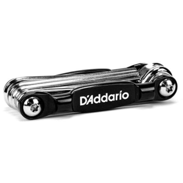 Daddario PW-GBMT-01 Multitool Werkzeug für Gitarre und Bass mit Schlüsselanhänger Gitarre