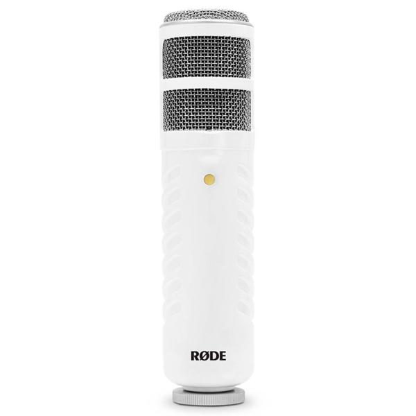 Rode Podcaster mit Mikrofonarm Weiss mit Spinne