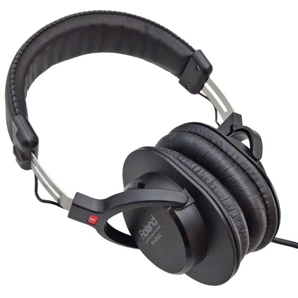 Roland RH-200 Kopfhörer Schwarz mit Wandhalter