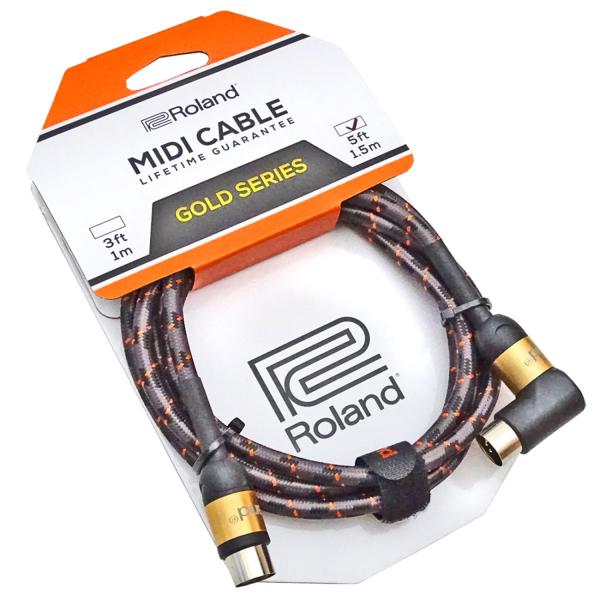 Roland RMIDI-G5A 1,5m MIDI-Kabel Winkel Gold Serie