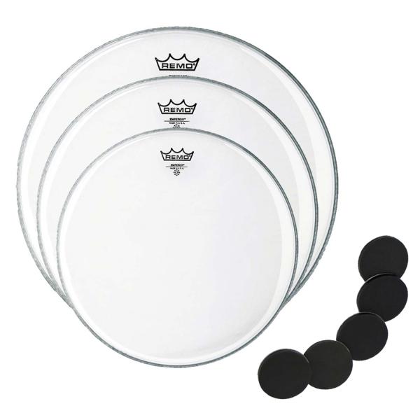 Remo Emperor Clear  Fell-Set  mit  Dämpfer