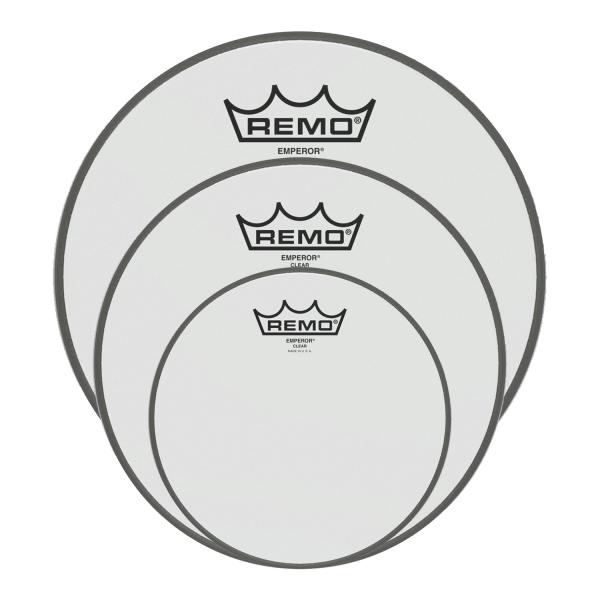 Remo Fellset Emperor Clear Pack Fusion mit Damper Pads