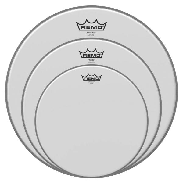 Remo Emperor Coated Fusion Fell-Set mit keepdrum Pads