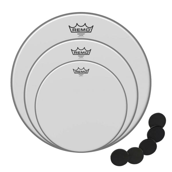 Remo Emperor Coated Fusion Fell-Set mit keepdrum Pads