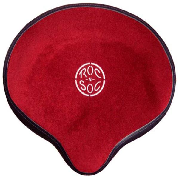 Roc-n-Soc Schlagzeughocker Sattel Rot mit Lehne