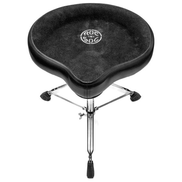 Roc-n-Soc Sattelsitz Hocker Schwarz mit Unterteil