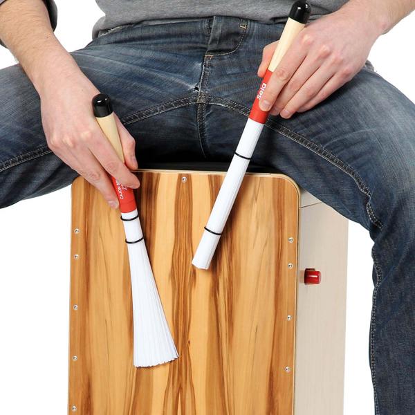 Sela SE036 Cajon Besen mit Sitz-Pad