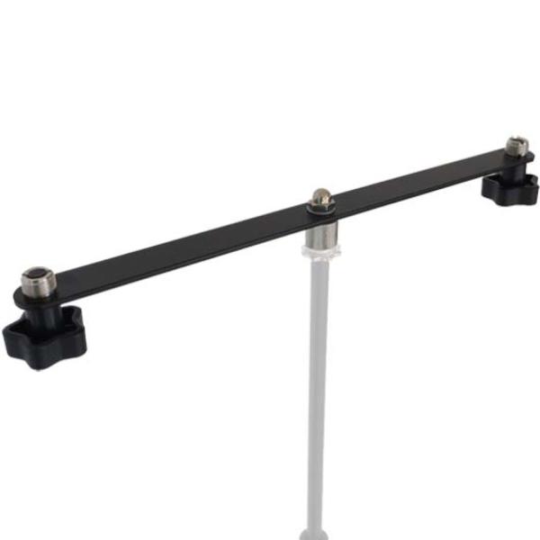 keepdrum STB01 Stereo-Schiene T-Bar mit Mikrofonständer
