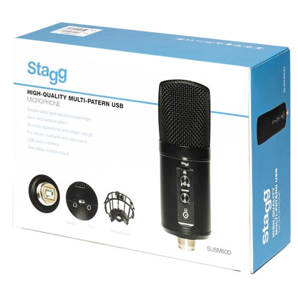 Stagg SUSM60D USB-Mikrofon mit Gelenkarm-Stativ