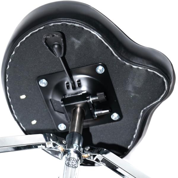 Roc-n-Soc Gaslift-Schlagzeughocker Sattel mit Lehne Schwarz
