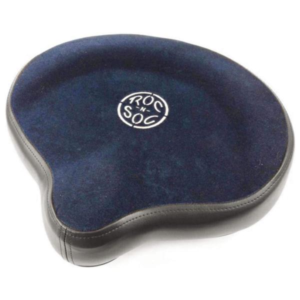 Roc-n-Soc Sattelsitz Schlagzeughocker Blau mit Lehne