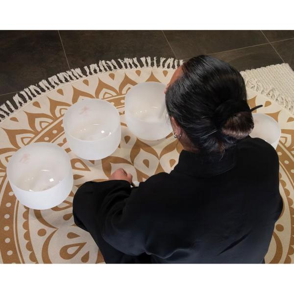 Meinl Sonic Energy Quarz-Klangschalen Set 5-Elemente mit Stimmgabel