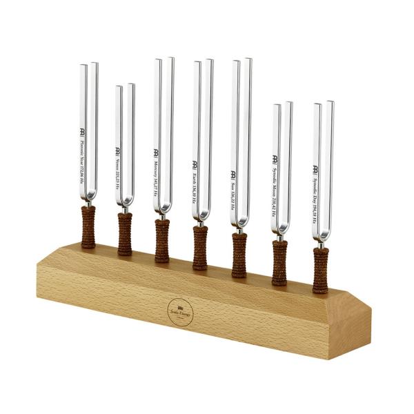 Meinl Sonic Energy Stimmgabel Chakra-Set 7-teilig mit Mikrofasertuch