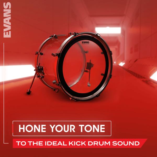 Evans BD22EMAD Clear Emad Bassdrum Fell 22