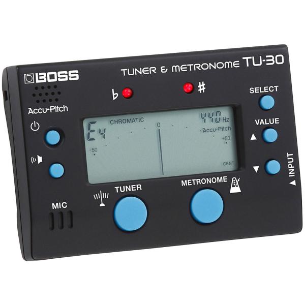 Boss Stimmgerät - Metronom TU-30 mit Schlagzeugstöcken