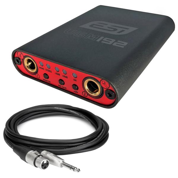 ESI UGM192 Interface mit Hosa XLR zu Klinke Kabel 1m