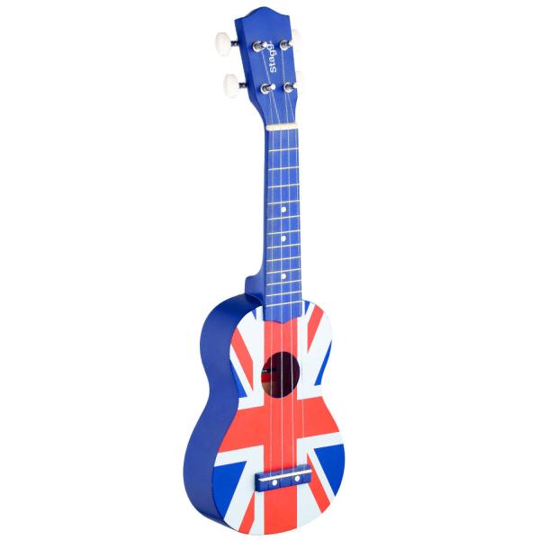 Stagg US-UK Sopran Ukulele mit Tasche