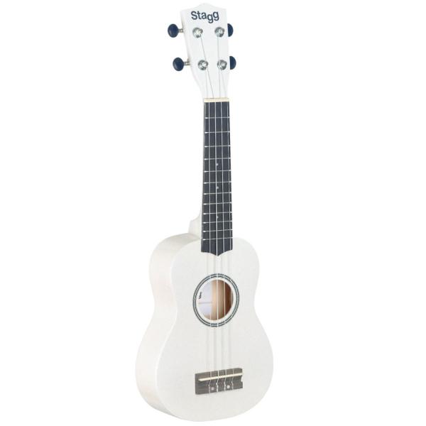 Stagg US-WHITE Sopran Ukulele Weiss mit Tasche