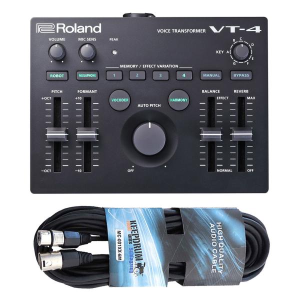 Roland Aira VT-4 Voice Transformer mit XLR Kabel