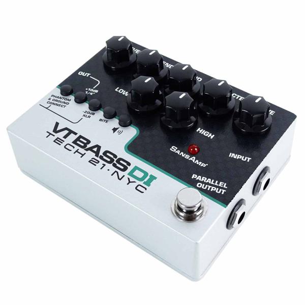Tech21 SansAmp Character VT Bass DI Preamp Pedal mit Kabel