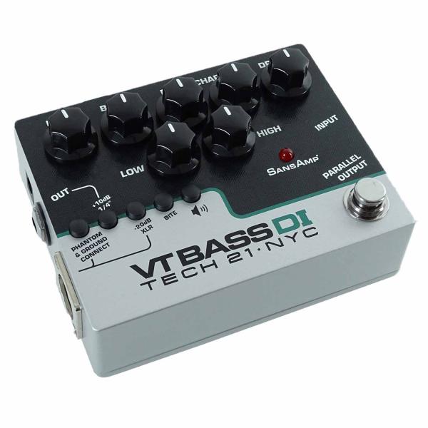 Tech21 SansAmp Character VT Bass DI Preamp Pedal mit Kabel