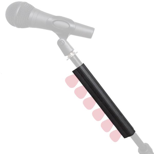 keepdrum Plektrenhalter Pickholder für Stative mit Saitenkurbel