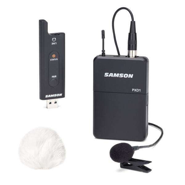 Samson XPD2 Lavalier System mit Windschutz Weiss