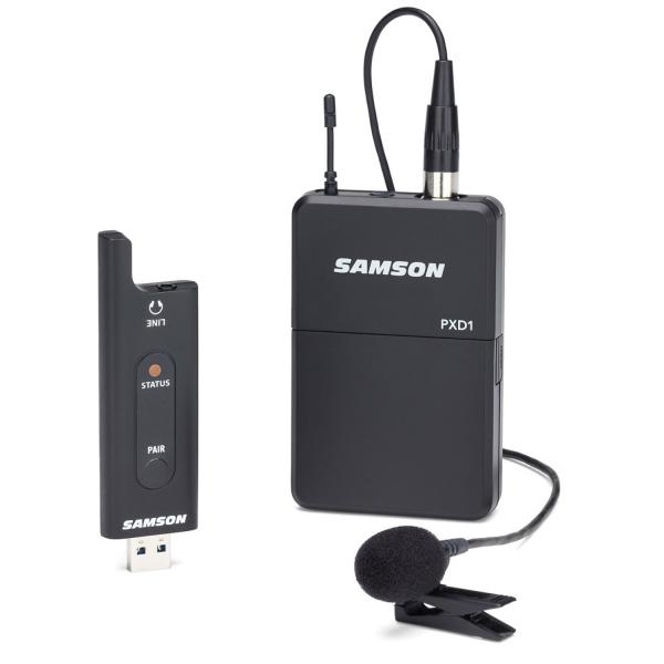 Samson XPD2 Lavalier System mit Windschutz Weiss