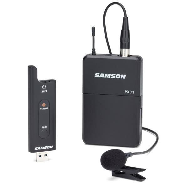 Samson Drahtlos-System XPD2 Lavalier-Mikrofon mit Windschutz