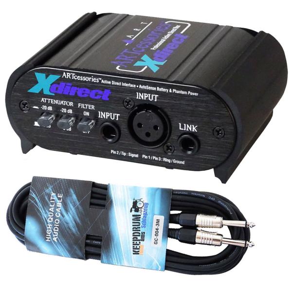 ART X-Direct aktive DI-Box mit Klinkenkabel