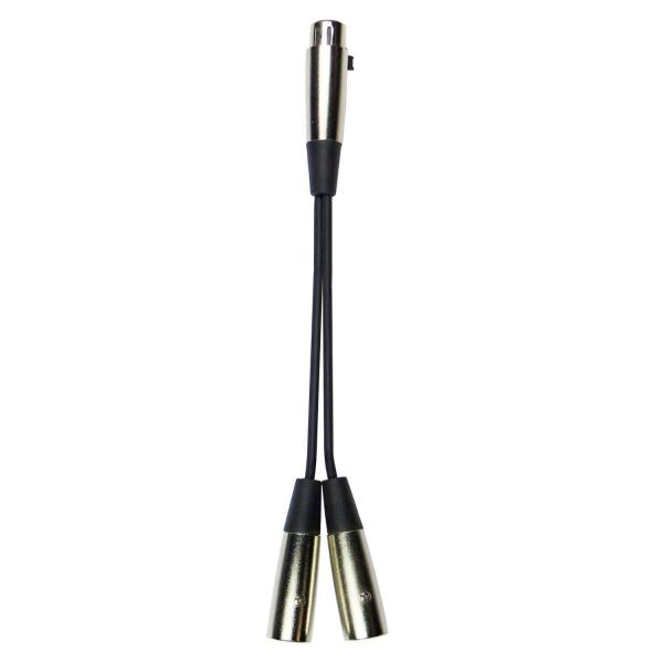 keepdrum YC029 Y-Adapterkabel XLR-Splitter 2x Male - 1x Female