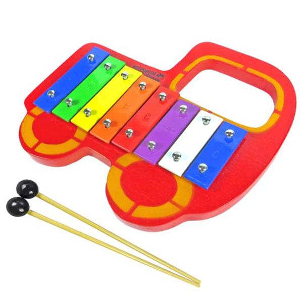 keepdrum Glockenspiel Auto mit Noten