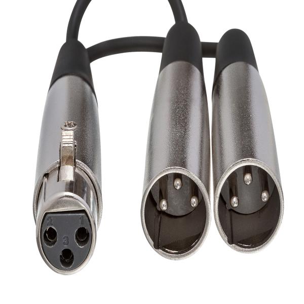 Hosa YXM-121 Splitter-Kabel XLR-Female zu 2x XLR-Male