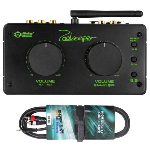 Monkey Banana Zookeeper Bluetooth Audio-Controller mit Adapterkabel