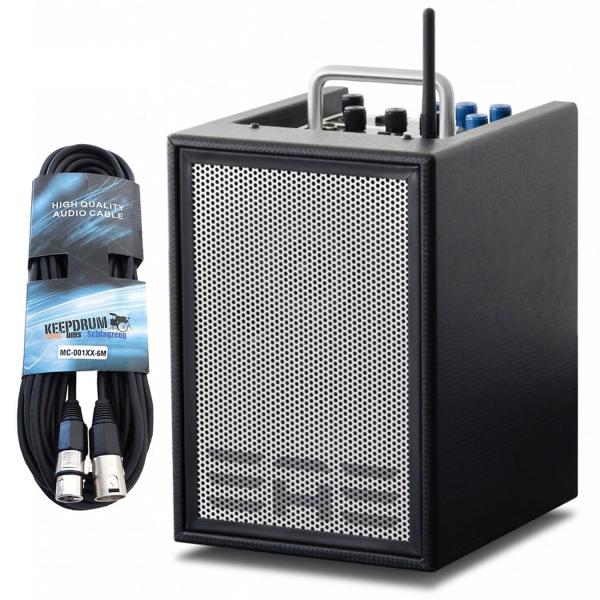 Elite Acoustics Verstärker A1-4 MKII akkubetrieben mit Kabel