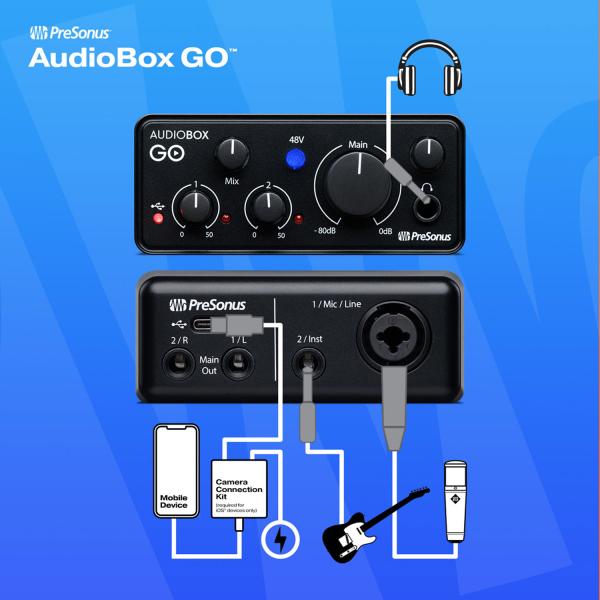 Presonus Recording-Set Audiobox GO Creator Bundle