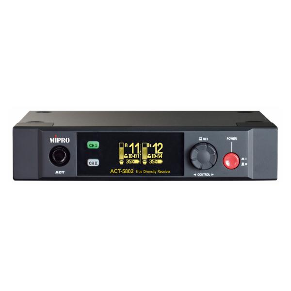 Mipro ACT-5802 2-Kanal-Empfänger mit TA-58 Stecksender