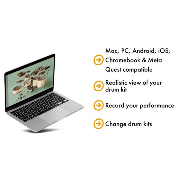 Aerodrums 2 E-Drum Air-Drumming Schlagzeug