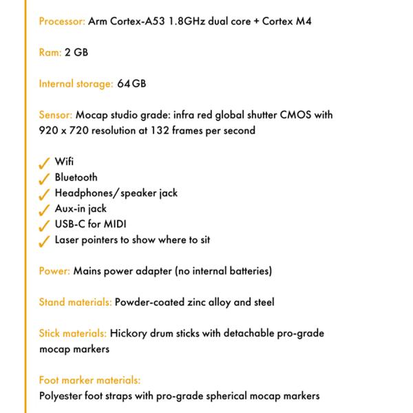 Aerodrums 2 E-Drum Air-Drumming Schlagzeug
